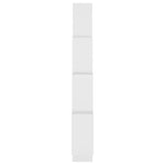 Kubeformet Vegghylle Hvit 90X15X119 Cm Sponplate