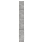 Kubeformet Vegghylle Betonggrå 90X15X119 Cm Konstruert Tre