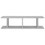 Vegghyller 2 Stk Betonggrå 75X18X20 Cm Konstruert Tre