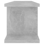 Vegghyller 2 Stk Betonggrå 75X18X20 Cm Konstruert Tre