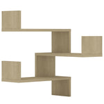 Veggmonterte Hjørnehyller 2 Stk Sonoma Eik 40X40X50 Cm Sponplate