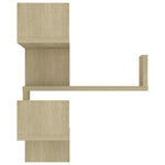 Veggmonterte Hjørnehyller 2 Stk Sonoma Eik 40X40X50 Cm Sponplate