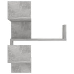 Veggmontert Hjørnehylle Betonggrå 40X40X50 Cm Konstruert Tre