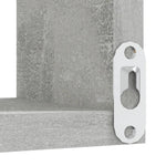Veggmontert Hjørnehylle Betonggrå 40X40X50 Cm Konstruert Tre