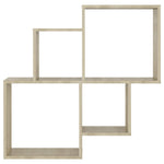Kubeformet Vegghylle Sonoma Eik 80X15X78,5 Cm Konstruert Tre