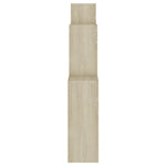 Kubeformet Vegghylle Sonoma Eik 80X15X78,5 Cm Konstruert Tre