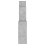 Kubeformet Vegghylle Betonggrå 80X15X78,5 Cm Konstruert Tre