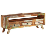 Tv-Benk 110X30X40 Cm Gjenvunnet Heltre Flerfarget