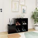 Skoskap For Gang Svart 105X35,5X70 Cm Konstruert Tre