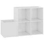 Skoskap For Gang Høyglans Hvit 105X35,5X70 Cm Konstruert Tre