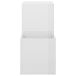 Skoskap For Gang Høyglans Hvit 105X35,5X70 Cm Konstruert Tre