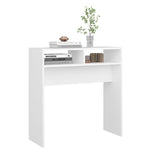 Konsollbord Hvit 78X30X80 Cm Konstruert Tre