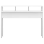 Konsollbord Hvit 105X30X80 Cm Konstruert Tre