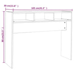 Konsollbord Svart 105X30X80 Cm Konstruert Tre