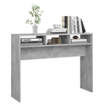 Konsollbord Betonggrå 105X30X80 Cm Konstruert Tre