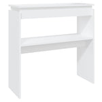 Konsollbord Hvit 80X30X80 Cm Konstruert Tre