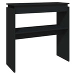 Konsollbord Svart 80X30X80 Cm Konstruert Tre