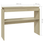 Konsollbord Sonoma Eik 102X30X80 Cm Konstruert Tre