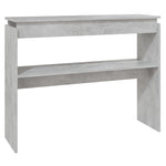 Konsollbord Betonggrå 102X30X80 Cm Konstruert Tre