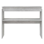Konsollbord Betonggrå 102X30X80 Cm Konstruert Tre