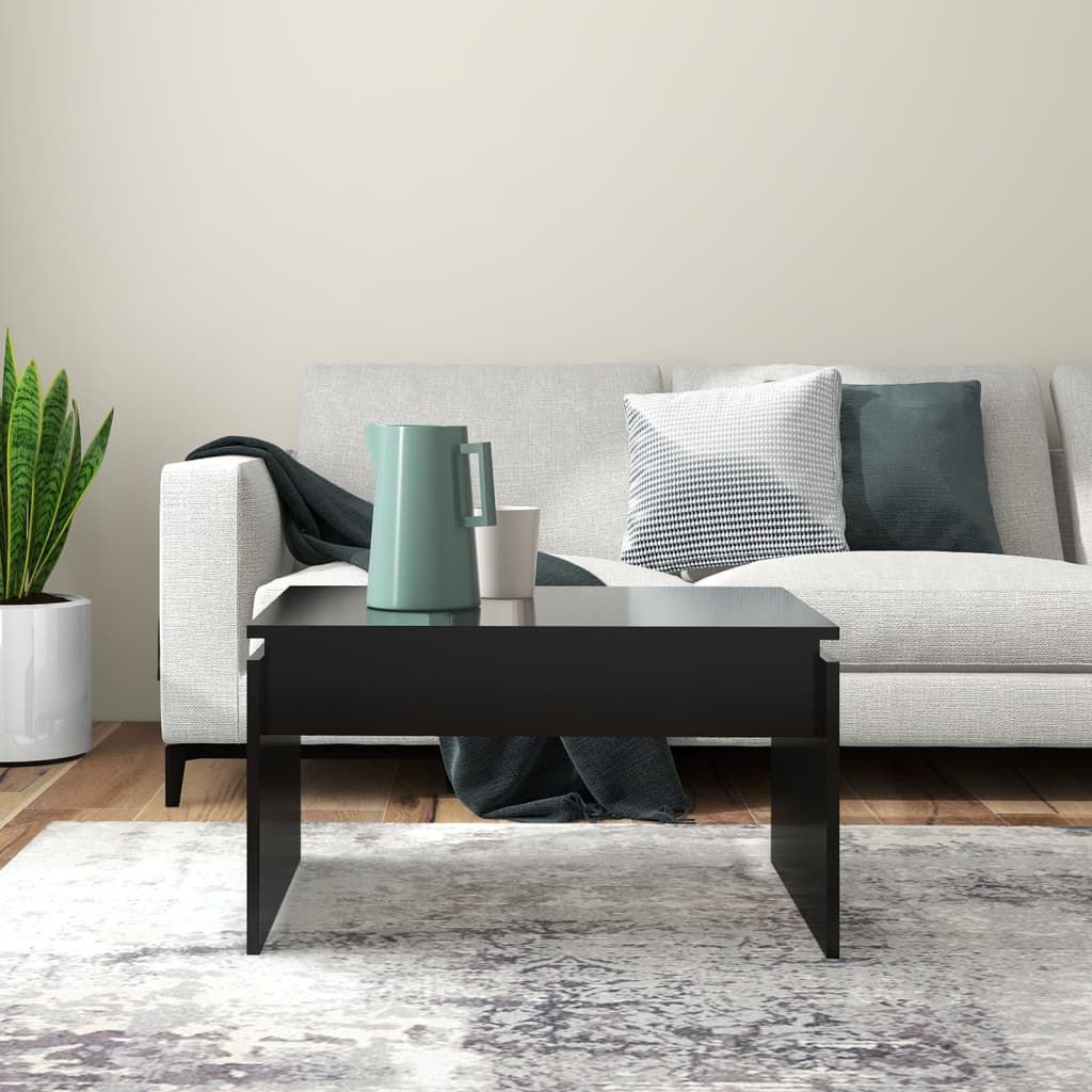 Salongbord Svart 68X50X38 Cm Konstruert Tre