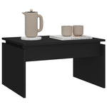 Salongbord Svart 68X50X38 Cm Konstruert Tre