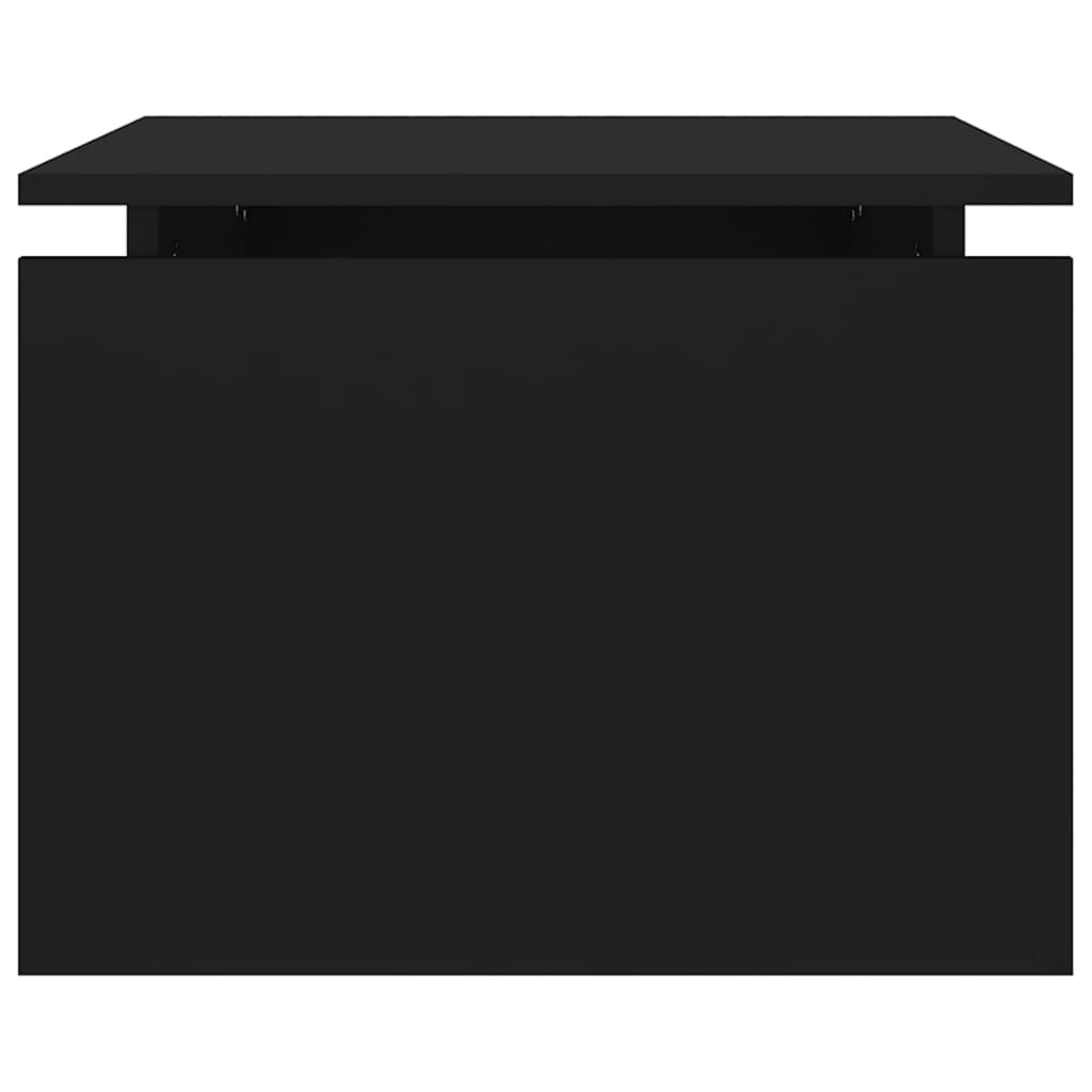 Salongbord Svart 68X50X38 Cm Konstruert Tre