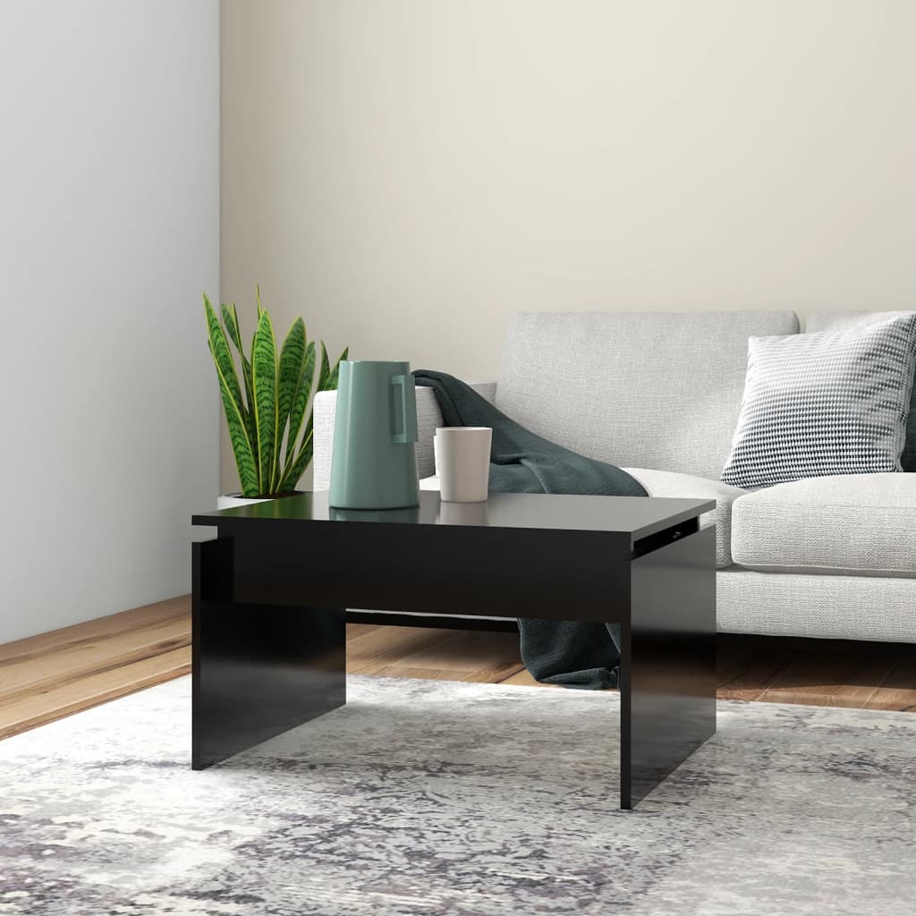 Salongbord Svart 68X50X38 Cm Konstruert Tre