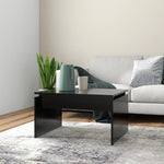 Salongbord Svart 68X50X38 Cm Konstruert Tre