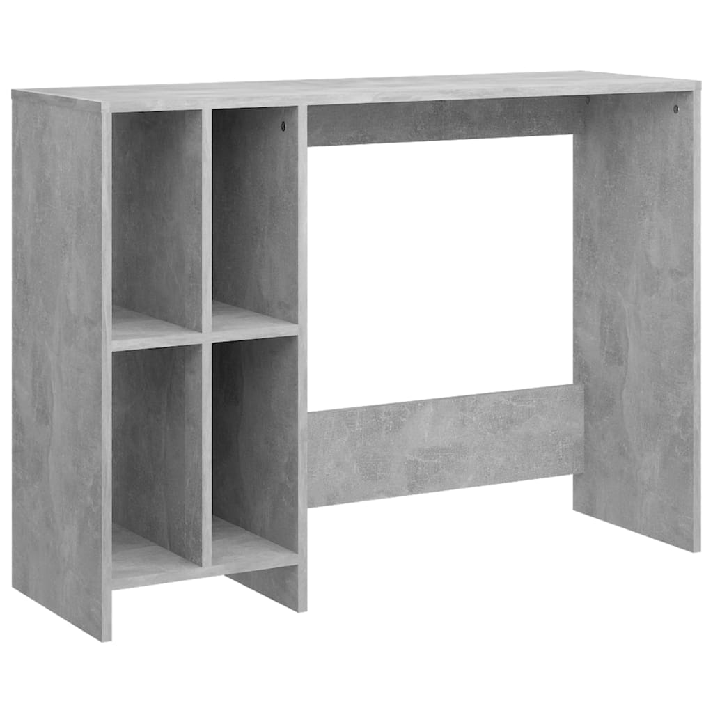 Laptopbord Betonggrå 102,5X35X75 Cm Konstruert Trer