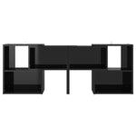 Tv-Benk Høyglans Svart 104X30X52 Cm Konstruert Tre