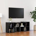 Tv-Benk Høyglans Svart 104X30X52 Cm Konstruert Tre