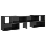 Tv-Benk Høyglans Grå 149X30X52 Cm Konstruert Tre