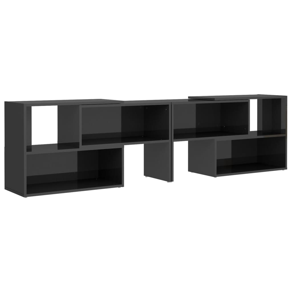 Tv-Benk Høyglans Grå 149X30X52 Cm Konstruert Tre