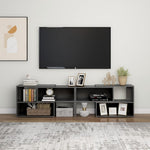 Tv-Benk Høyglans Grå 149X30X52 Cm Konstruert Tre