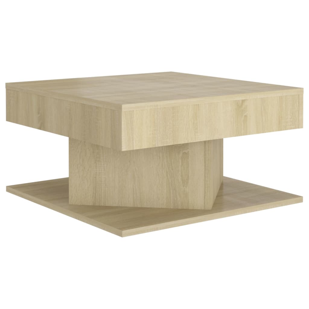 Salongbord Sonoma Eik 57X57X30 Cm Konstruert Tre