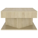 Salongbord Sonoma Eik 57X57X30 Cm Konstruert Tre