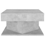 Salongbord Betonggrå 57X57X30 Cm Konstruert Tre