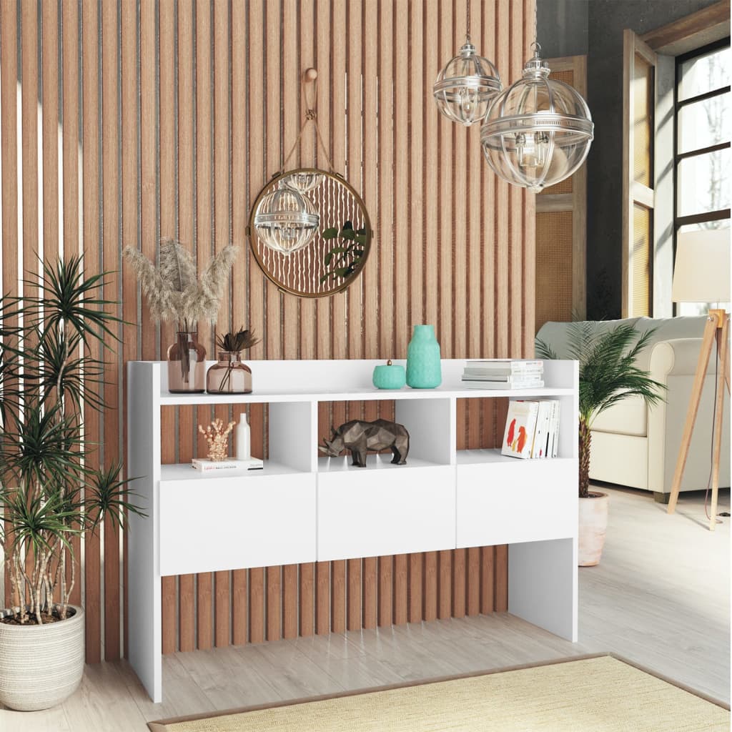 Skjenk Hvit 105X30X70 Cm Konstruert Tre