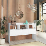 Skjenk Hvit 105X30X70 Cm Konstruert Tre