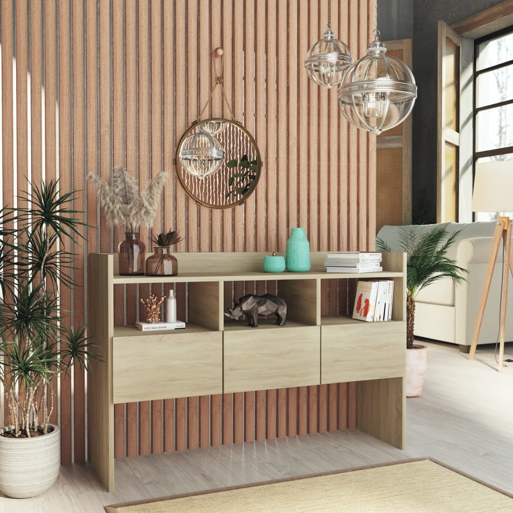 Skjenk Sonoma Eik 105X30X70 Cm Konstruert Tre
