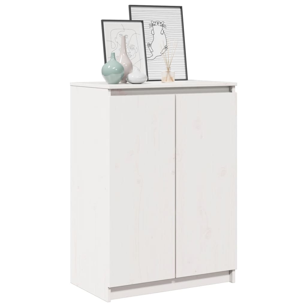 Skjenk 60X36X84 Cm Heltre Furu Hvit
