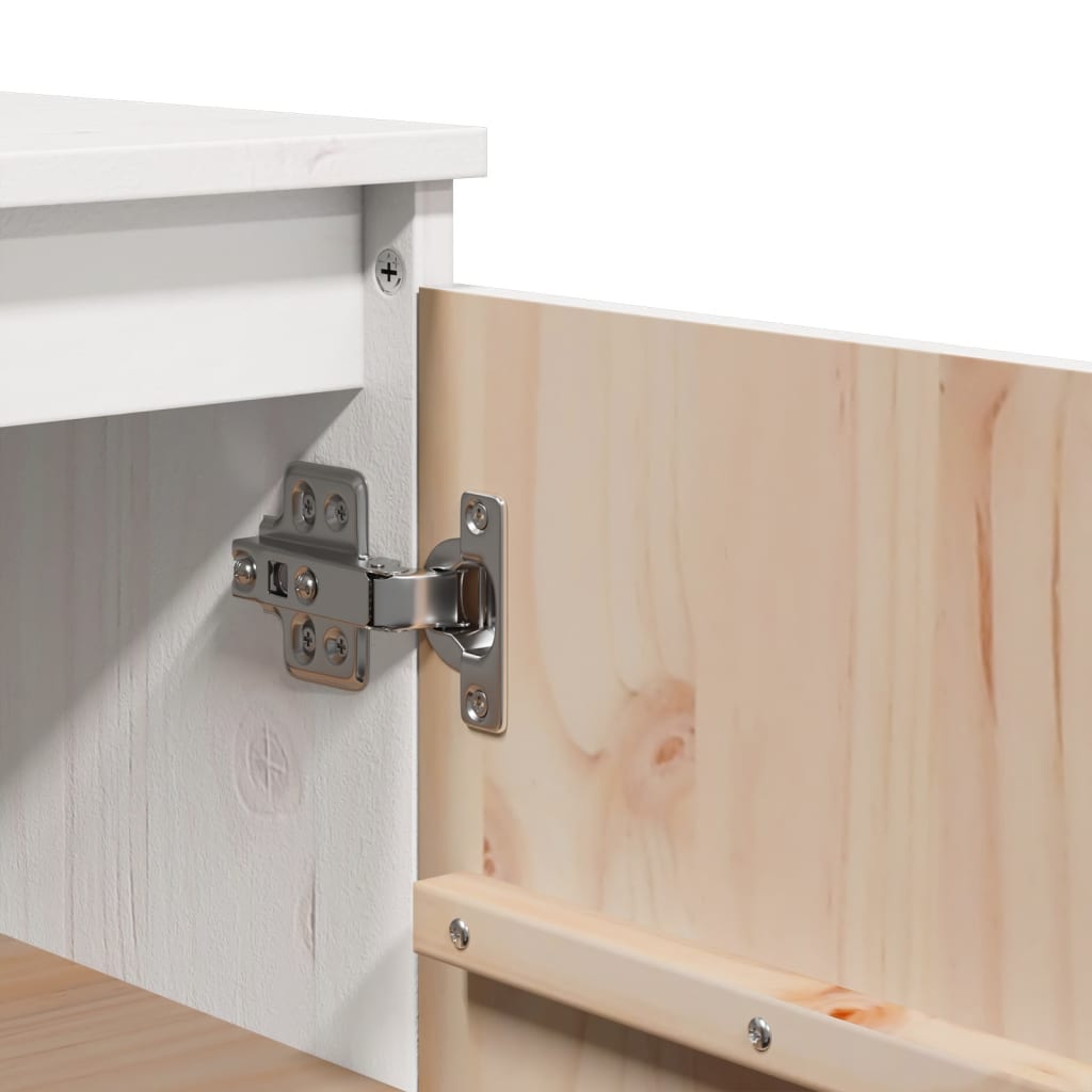 Skjenk 60X36X84 Cm Heltre Furu Hvit