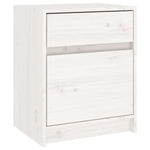 Nattbord Hvit 40X31X50 Cm Heltre Furu