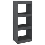 Bokhylle/Romdeler Grå 40X30X103,5 Cm Heltre Furu