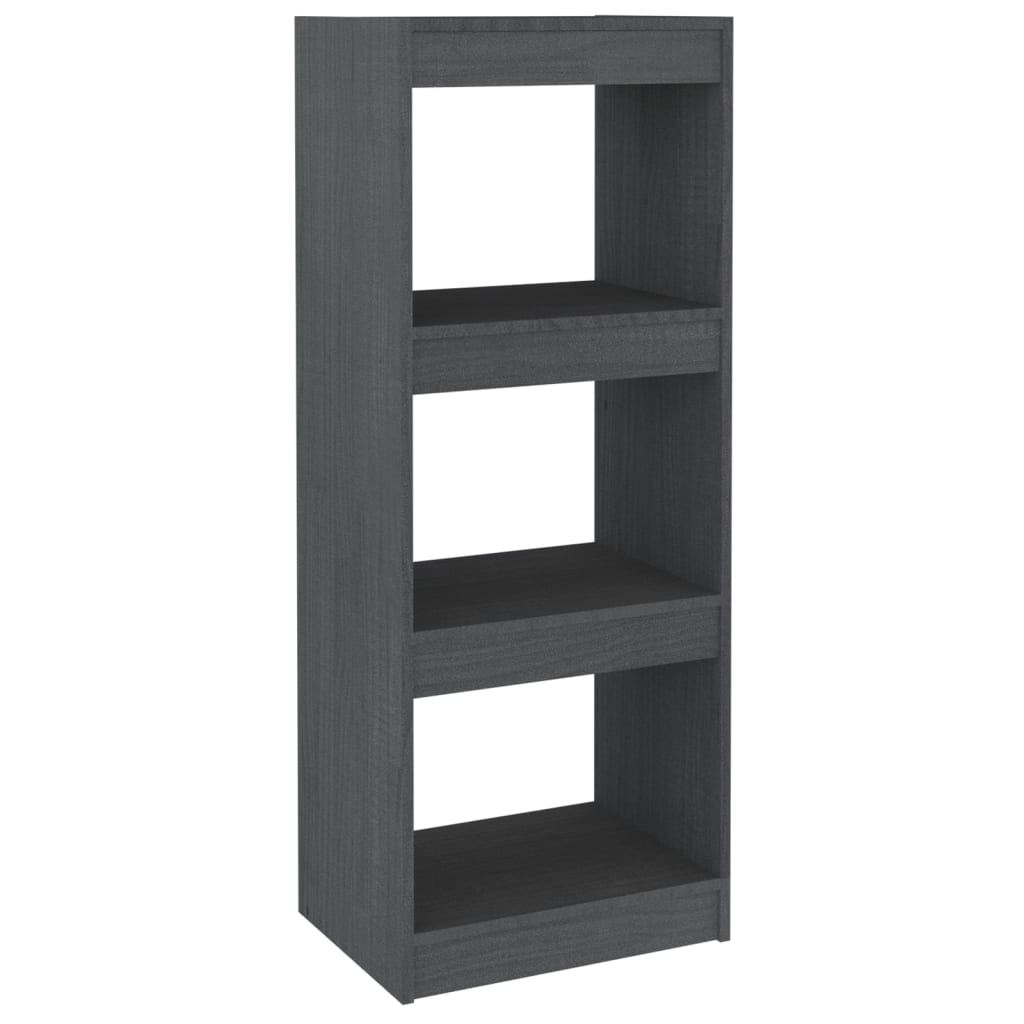 Bokhylle/Romdeler Grå 40X30X103,5 Cm Heltre Furu