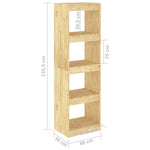 Bokhylle/Romdeler 40X30X135,5 Cm Heltre Furu