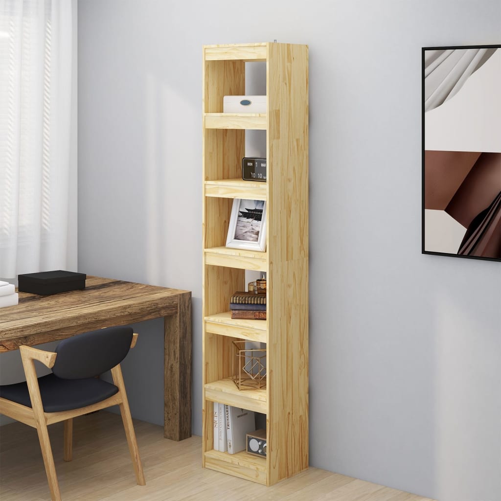 Bokhylle/Romdeler 40X30X199 Cm Heltre Furu