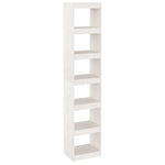 Bokhylle/Romdeler Hvit 40X30X199 Cm Heltre Furu