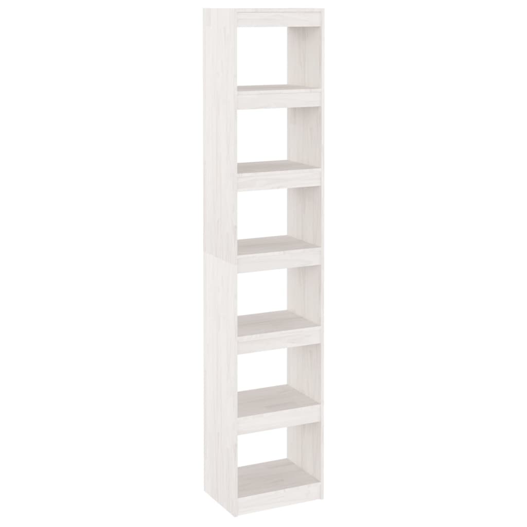 Bokhylle/Romdeler Hvit 40X30X199 Cm Heltre Furu